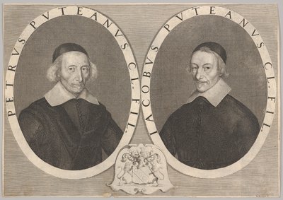Dobbeltportræt af Pierre og Jacques Dupuy, ca. 1648-49. af Robert Nanteuil
