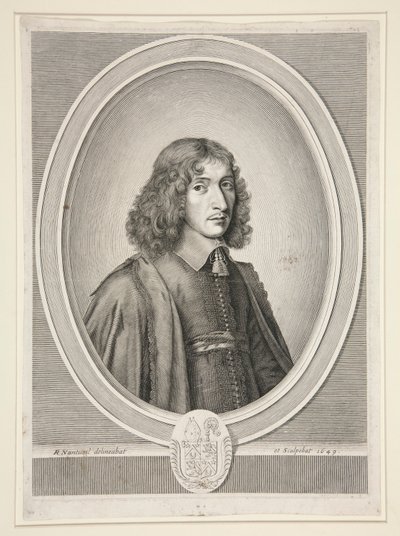 François Mol?, Abbed? af Sainte-Croix de Bordeaux, derefter Ma?tre des Requ?tes (abbed af Sainte-Croix af Bordeaux, derefter Master of Requests) (1625-1712) af Robert Nanteuil