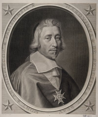Hardouin de Péréfixe de Beaumont, ærkebiskop af Paris. 1665. af Robert Nanteuil