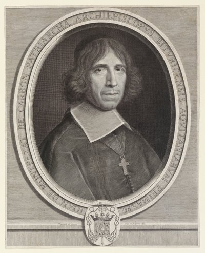 Jean de Montpezat de Carbon, ærkebiskop af Bourges, derefter af Sens (ærkebiskop af Bourges, derefter af Sens) af Robert Nanteuil