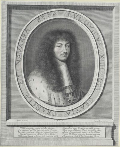 Kongen af Frankrig Louis XIV af Robert Nanteuil