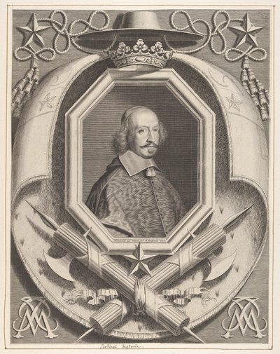Kardinal Jules Mazarin, 1659. af Robert Nanteuil