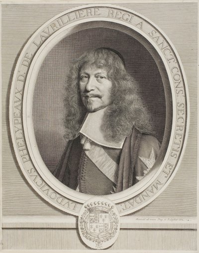 Louis Phélypeaux de la Vrillière af Robert Nanteuil