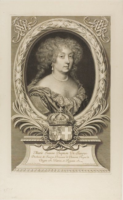 Marie Jeanne Baptiste, hertuginde af Savoye af Robert Nanteuil