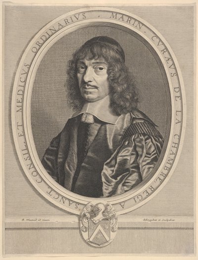 Marin Cureau de La Chambre, ca. 1656. af Robert Nanteuil