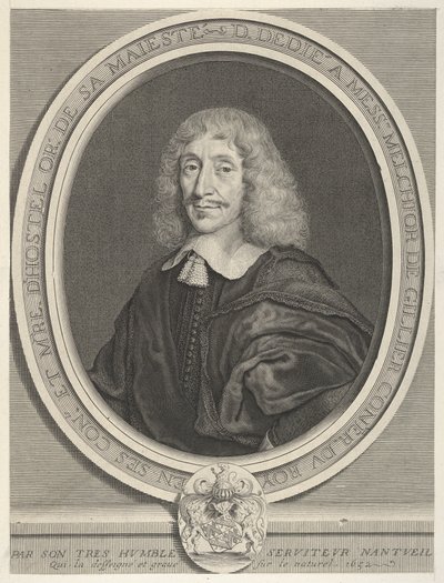 Melchior de Gillier, 1652. af Robert Nanteuil