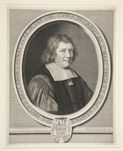 Pierre Payen-Deslandes, dekan for de gejstlige rådsmedlemmer i parlamentet i Paris, Abb? af Saint-Martin og Prior af Charit? (Dekan for rådgiver-sekretærer i Paris-parlamentet, abbed af Saint-Martin og Prior af La Charit?) af Robert Nanteuil