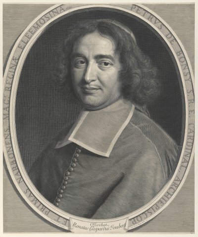 Pierre de Bonzi, kardinal, ærkebiskop af Narbonne (kardinal, ærkebiskop af Narbonne) af Robert Nanteuil