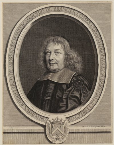 Portræt af Antoine Barillon [Barrillon] af Robert Nanteuil