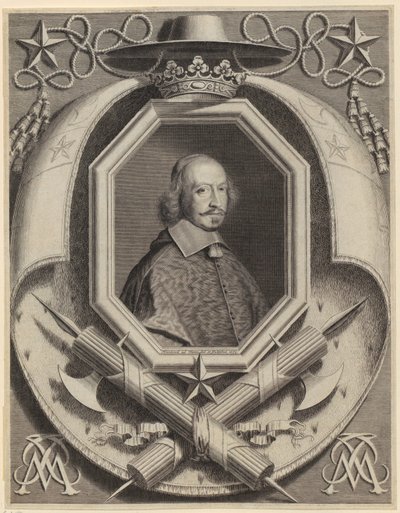Portræt af kardinal Jules Mazarin af Robert Nanteuil