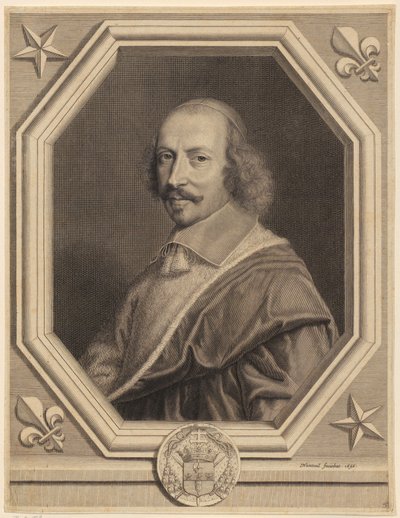 Portræt af kardinal Jules Mazarin af Robert Nanteuil
