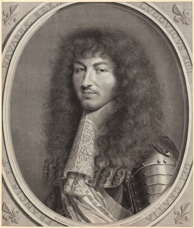 Portræt af Ludvig 14. af Robert Nanteuil