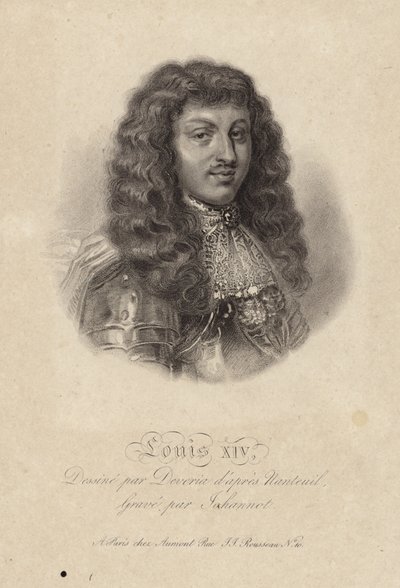 Portræt af kong Ludvig XIV af Robert Nanteuil