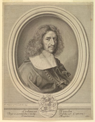 Portræt af Louis Hesselin af Robert Nanteuil