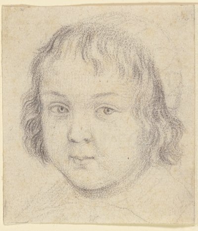 Portræt af et barn af Robert Nanteuil
