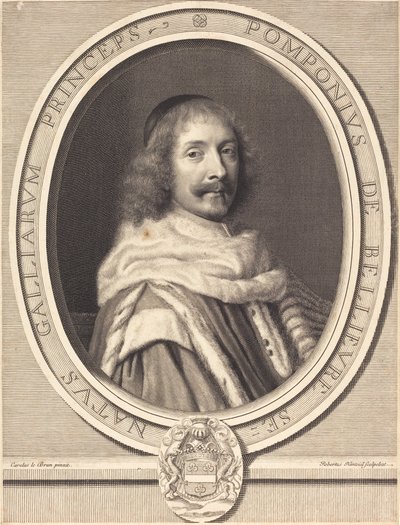 Pompone II de Bellievre af Robert Nanteuil after Charles Le Brun