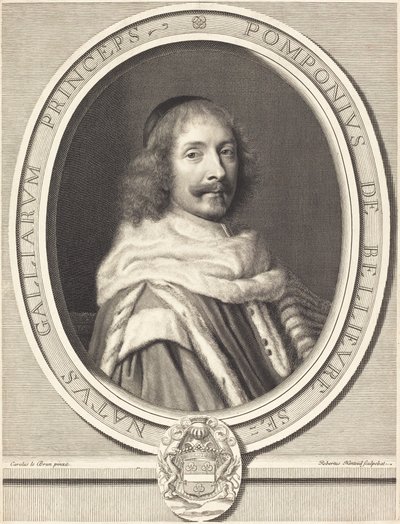 Pomponne de Bellievre af Robert Nanteuil after Charles Le Brun