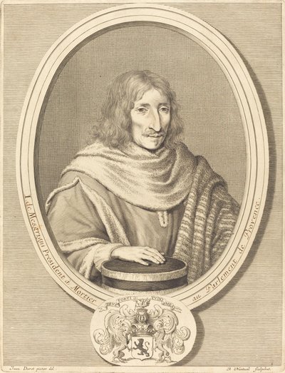 Jean de Mesgrigny af Robert Nanteuil after Jean Daret