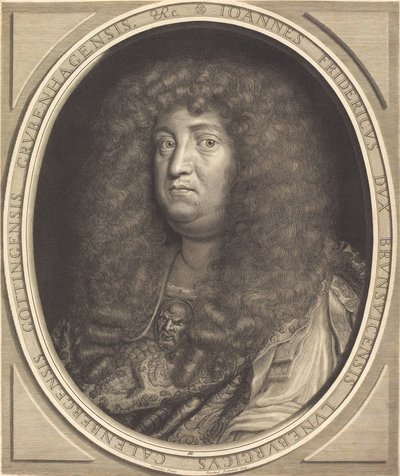 Jean-Frederik, hertug af Brunswick-Lunebourg (Hannover) af Robert Nanteuil after Jean Michelin