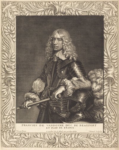 Francois, hertug af Beaufort af Robert Nanteuil after Jean Nocret