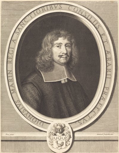 Denis Marin af Robert Nanteuil after Jean de Dieu