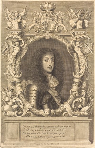 Charles-Emmanuel, hertug af Savoyen af Robert Nanteuil after Justus van Verus
