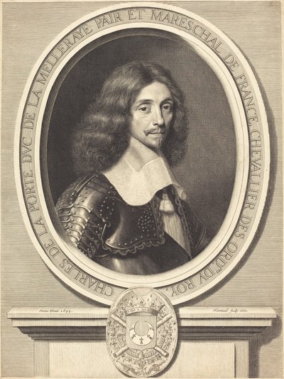 Marshal de La Meilleraye af Robert Nanteuil after Justus van Verus