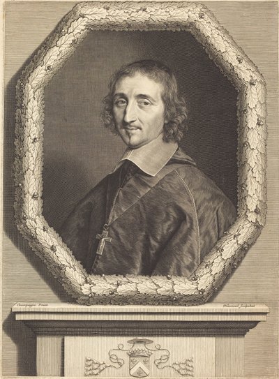 Ferdinand de Neufville af Robert Nanteuil after Philippe de Champaigne