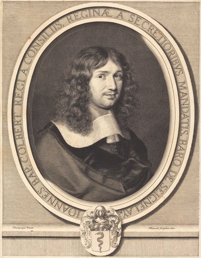 Jean-Baptiste Colbert af Robert Nanteuil after Philippe de Champaigne