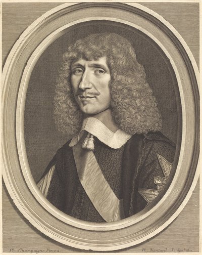 Leon-Bouthillier, greve af Chavigny af Robert Nanteuil after Philippe de Champaigne