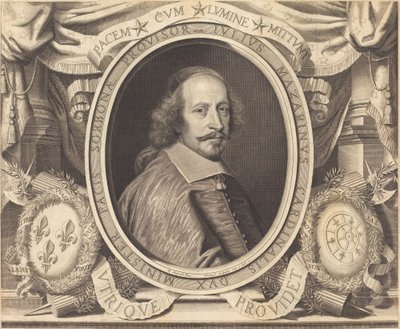 Kardinal Jules Mazarin af Robert Nanteuil after Pierre Mignard I