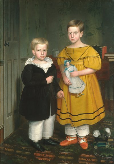 Raymond-børnene, ca. 1838. af Robert Peckham