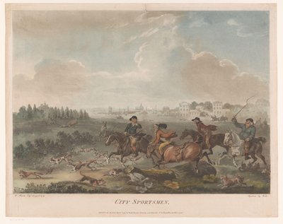 Kaotisk jagt med hunde City Sportsmen (titel på objekt) af Robert Pollard (I) (possibly)