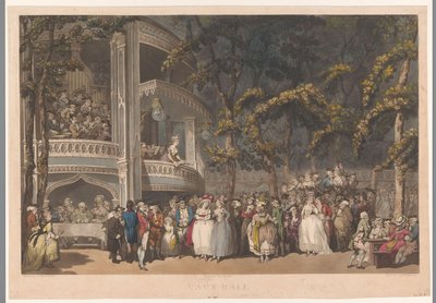 Vauxhall Gardens i London Vauxhall (titel på objekt) af Robert Pollard (I)