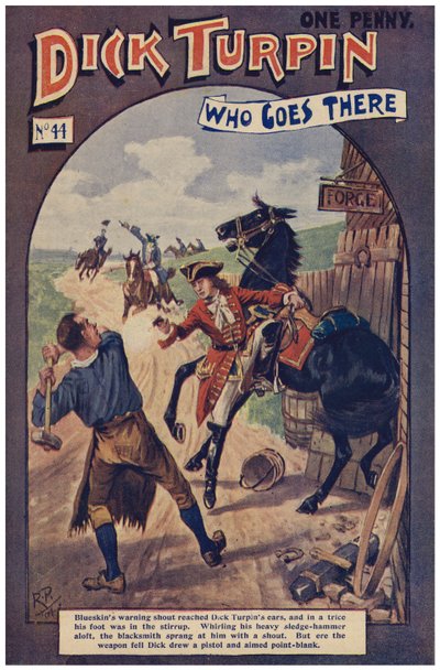 Dick Turpin (farve litho) af Robert Prowse Jnr
