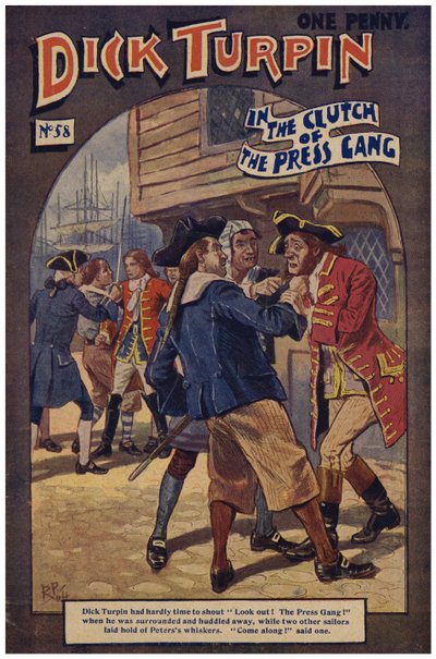 Dick Turpin (farve litho) af Robert Prowse Jnr