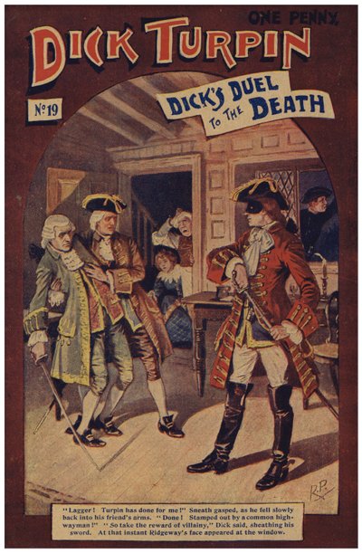 Dick Turpin (farve litho) af Robert Prowse Jnr
