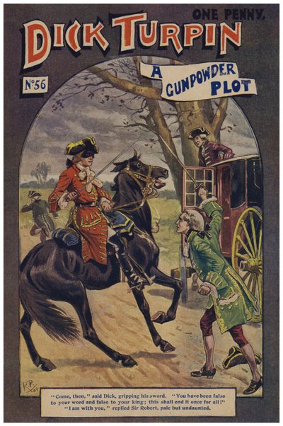 Dick Turpin (farve litho) af Robert Prowse Jnr