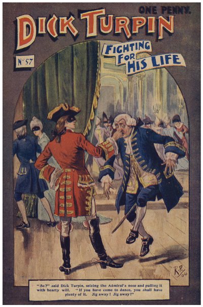 Dick Turpin (farve litho) af Robert Prowse Jnr