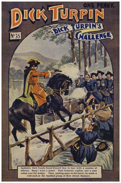 Dick Turpin (farve litho) af Robert Prowse Jnr