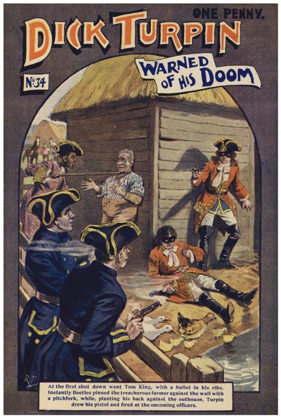 Dick Turpin (farve litho) af Robert Prowse Jnr