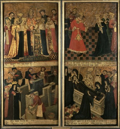 St. Etheldreda, Abbedissen af Ely, ca. 1455 (olie på panel) af Robert Pygot
