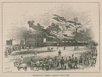 Kennington common, London, omkring 1840 af Robert Randoll