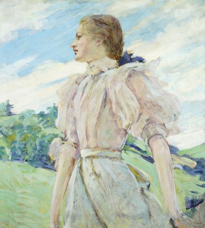 A Breezy Day, ca. 1898 (olie på lærred) af Robert Reid