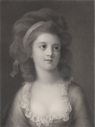 Halv-længde portræt af Sophie eller Apollonia Helena Potocka som en ung pige, 1872 af Robert Reyher