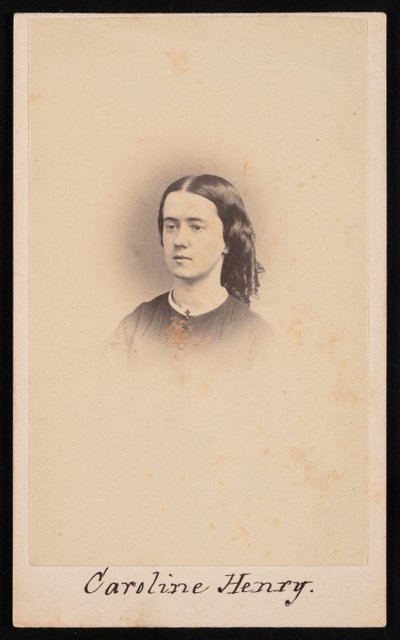 Portræt af Caroline Henry 1839-1920, mellem 1860 og 1869. af Robert. Robert Addis,RW Addis,Addis