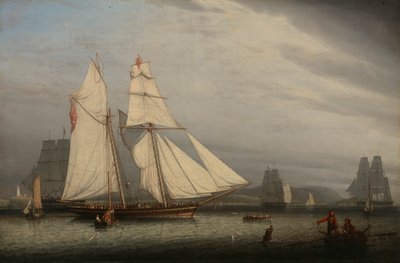 Havnescene, 1842. af Robert Salmon