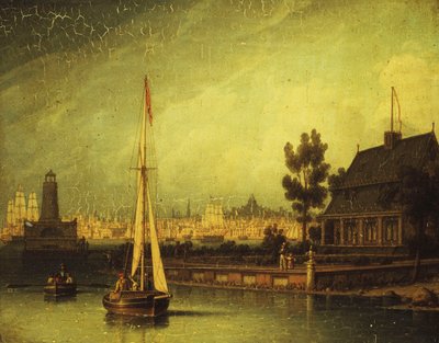 Havnen, Liverpool, af Robert Salmon