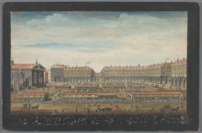 Udsigt over Covent Garden Market i London Udsigt over Covent Garden London (titel på objekt) London (serietitel) af Robert Sayer
