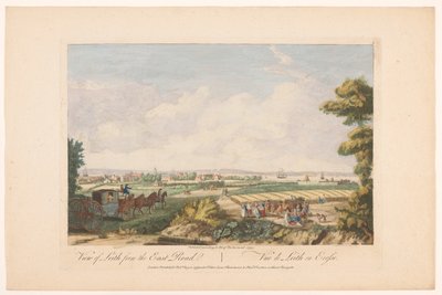 Udsigt over byen Leith Udsigt over Leith fra østvejen (titel på objektet) Skotland (serietitel) af Robert Sayer
